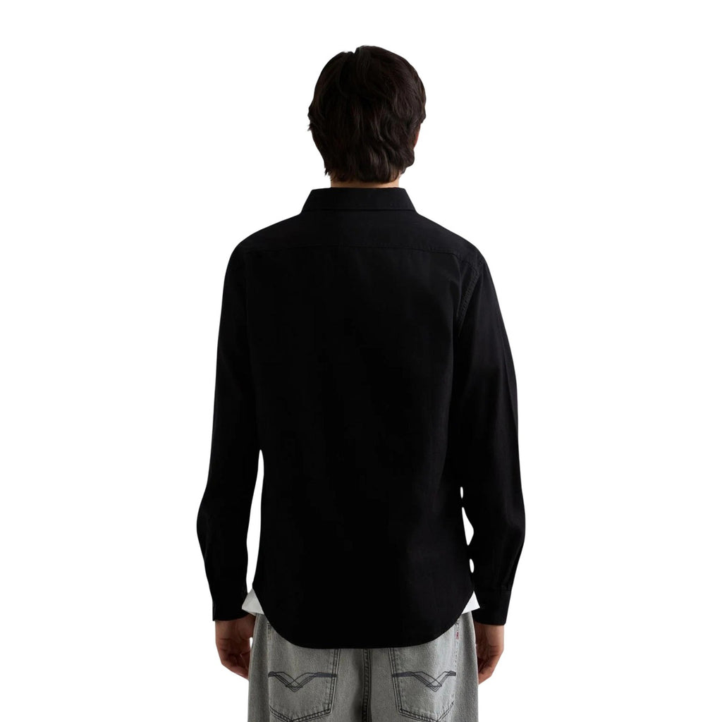 Replay — Chemise en denim noir homme — vue 3