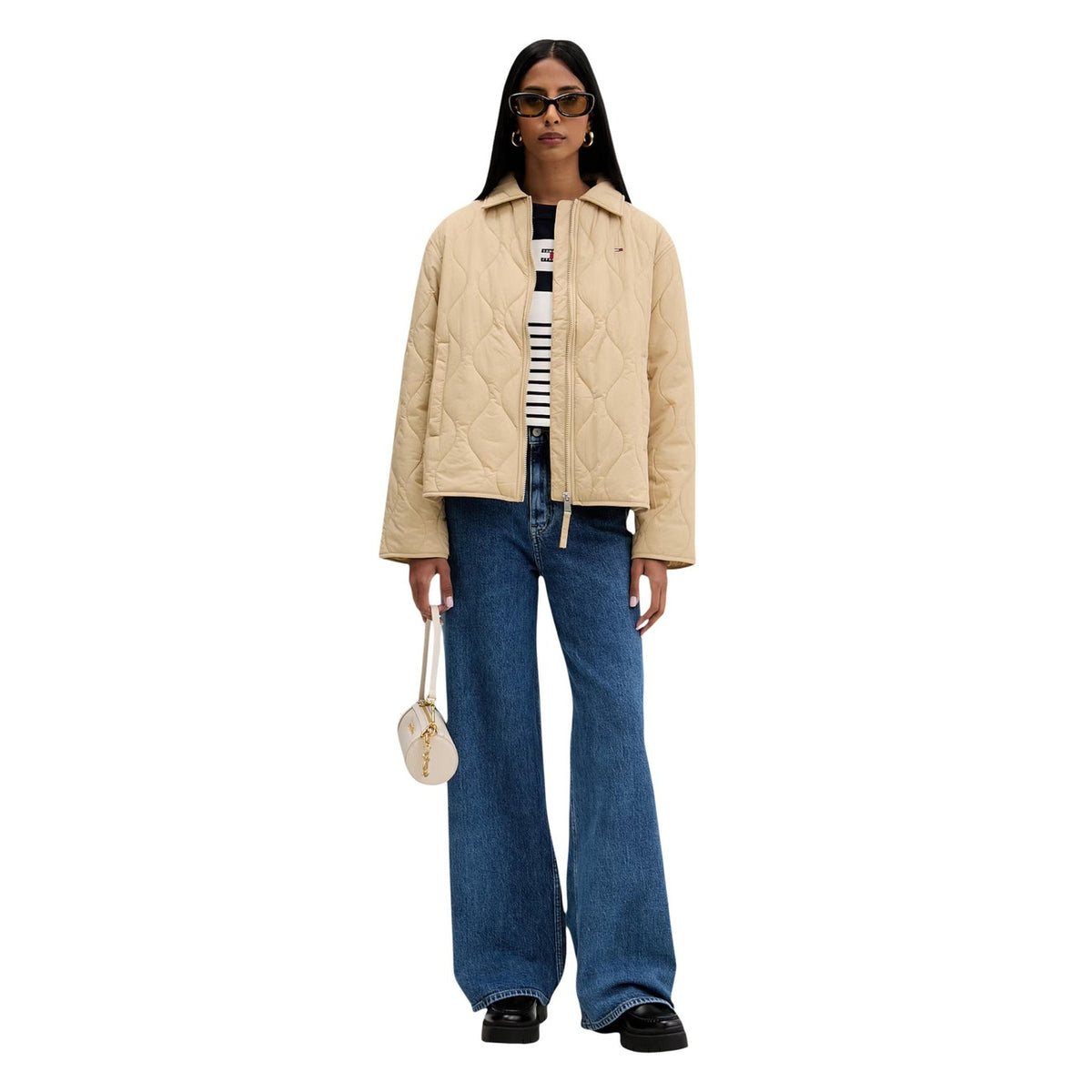 Tommy Jeans — Women's azure blue stretch cotton jeans — view 2