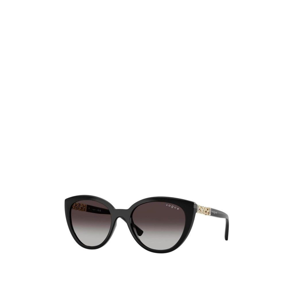 Vogue Eyewear — Women's 53mm Black Cat-Eye Sunglasses