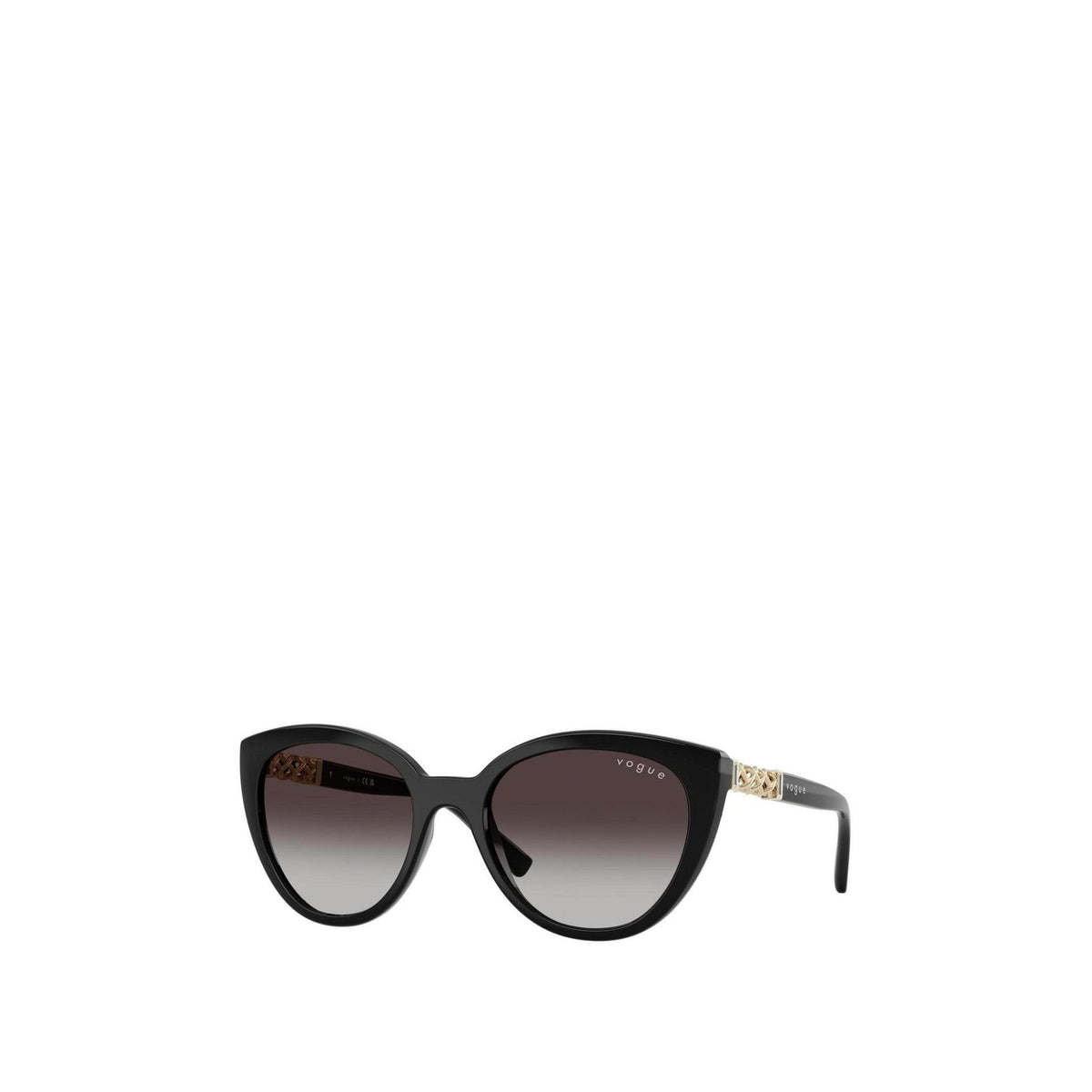 Vogue Eyewear — Women's 53mm Black Cat-Eye Sunglasses