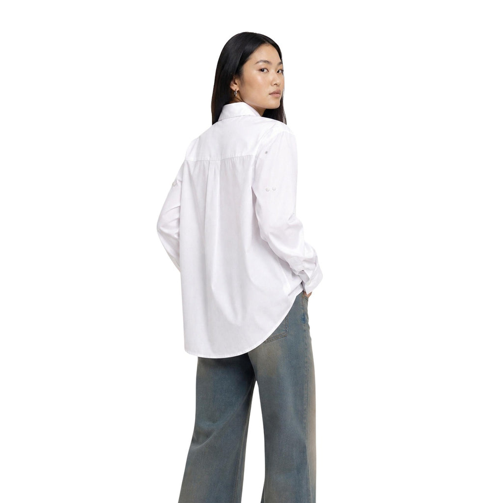 Only — ONLSARINA white women’s shirt — view 4