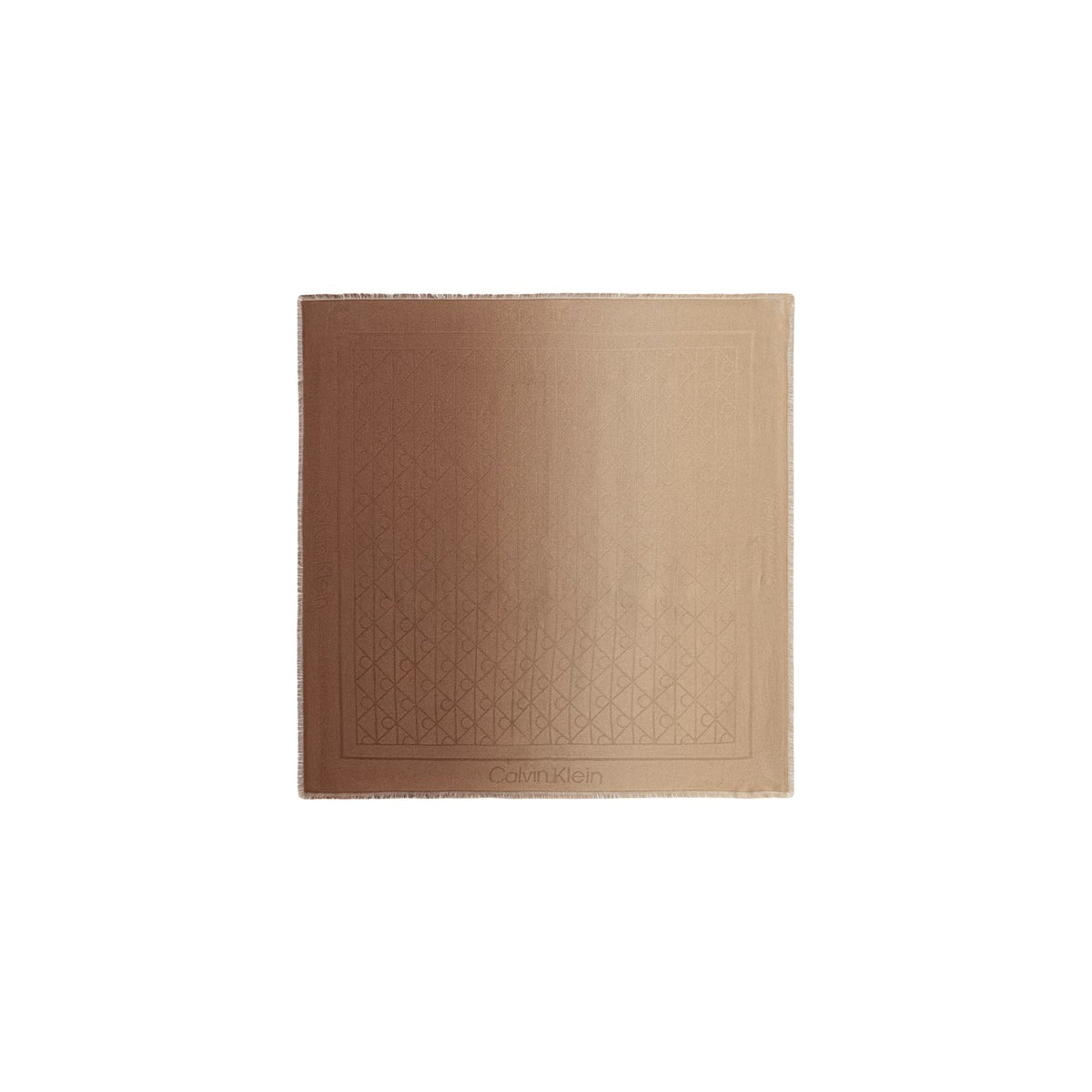Calvin Klein — Echarpes beige réf. GRADIENT EMBLEM SQUARE SCARF 70X femme