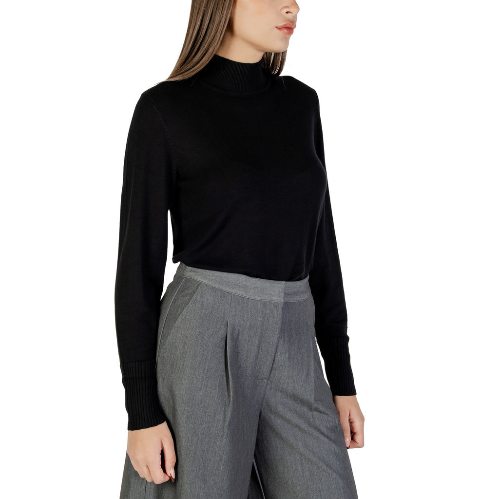 Ichi — Damen-Stehkragenpullover 20124519 schwarz — Ansicht 3