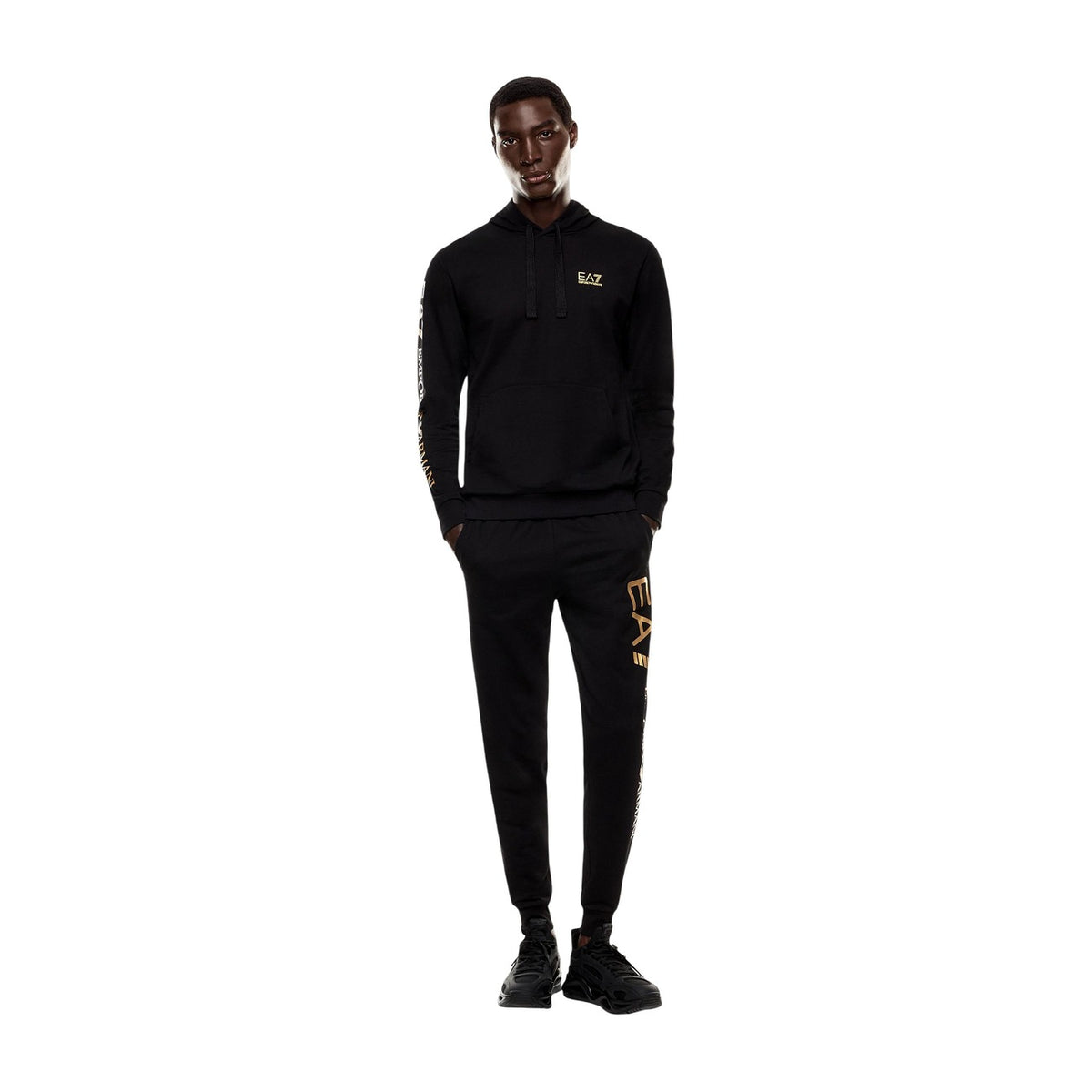EA7 — Men’s black hoodie — view 5