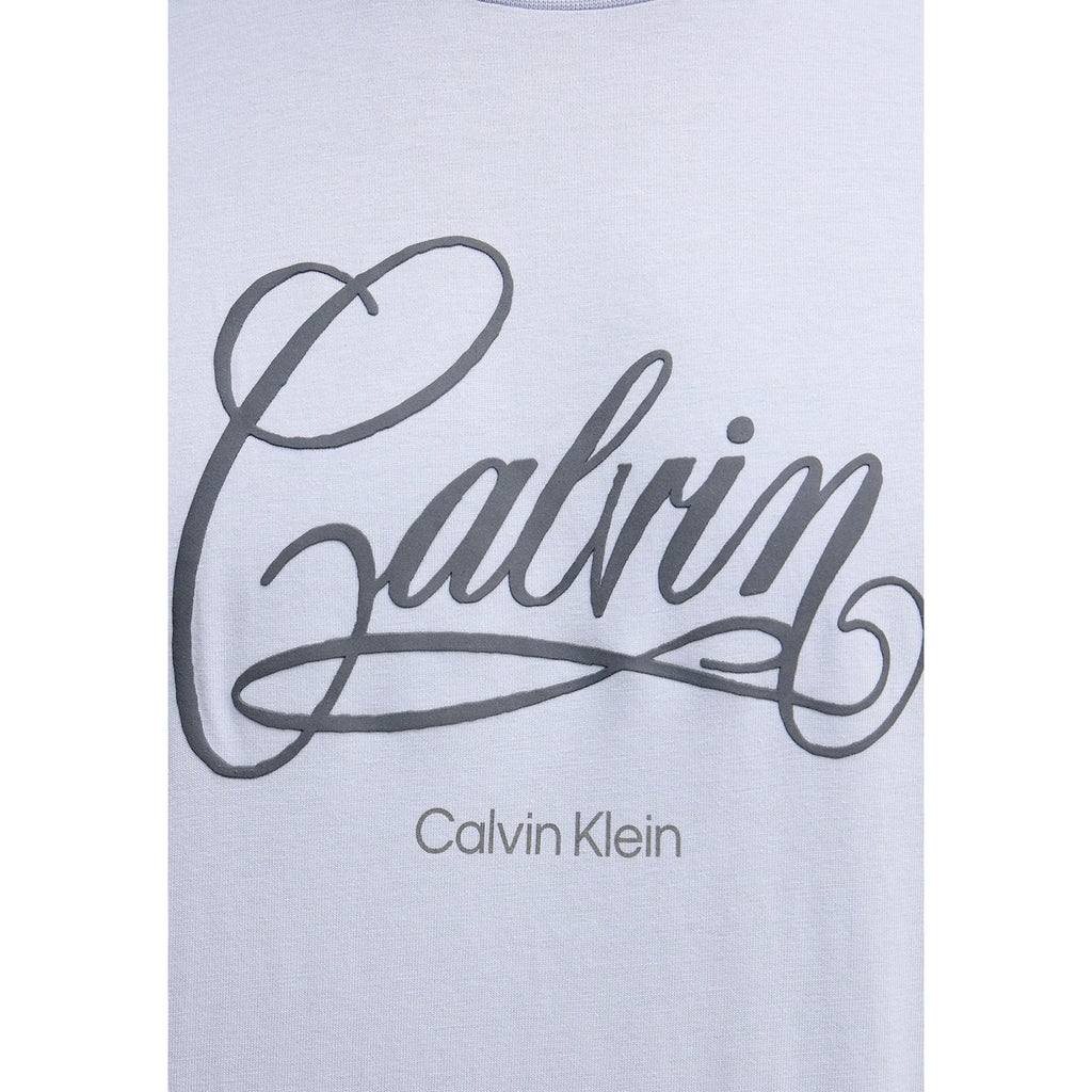 Calvin Klein Jeans — T-shirt bleu à imprimé homme — vue 4