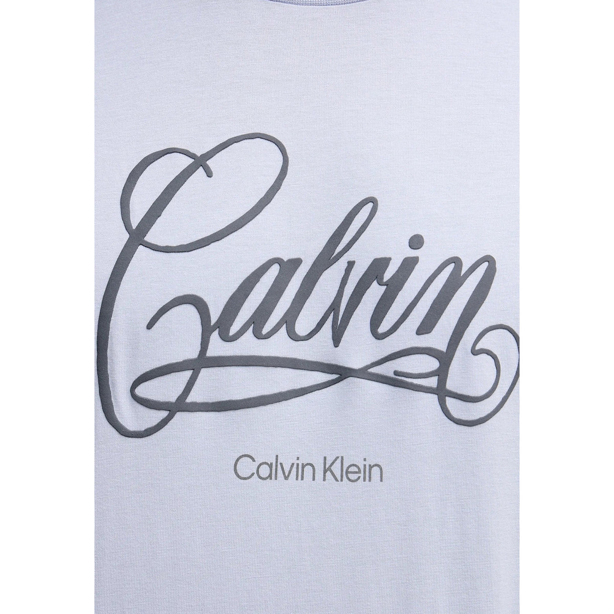 Calvin Klein Jeans — T-shirt bleu à imprimé homme — vue 4
