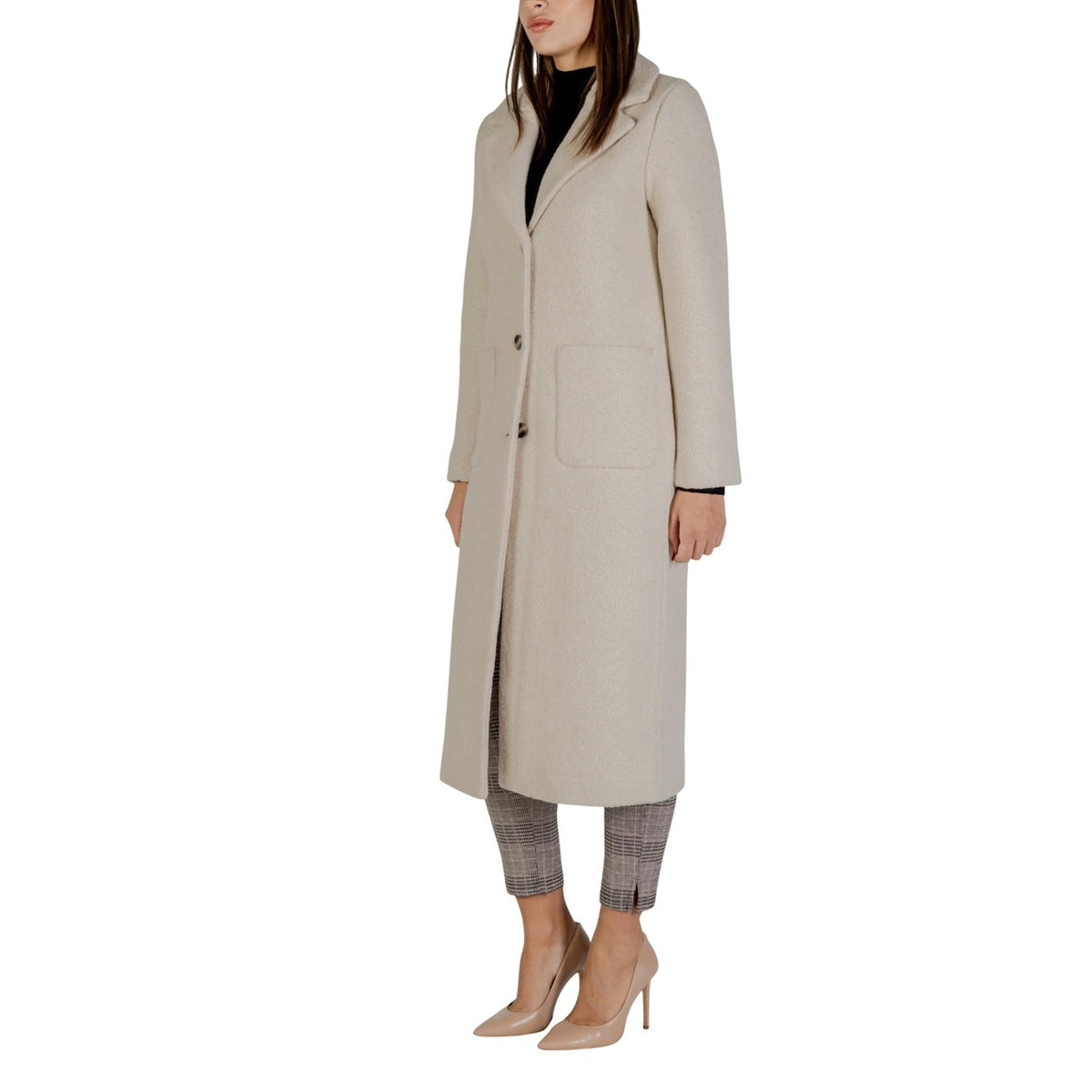 Ichi — Jas 20123085 beige dames — afbeelding 3