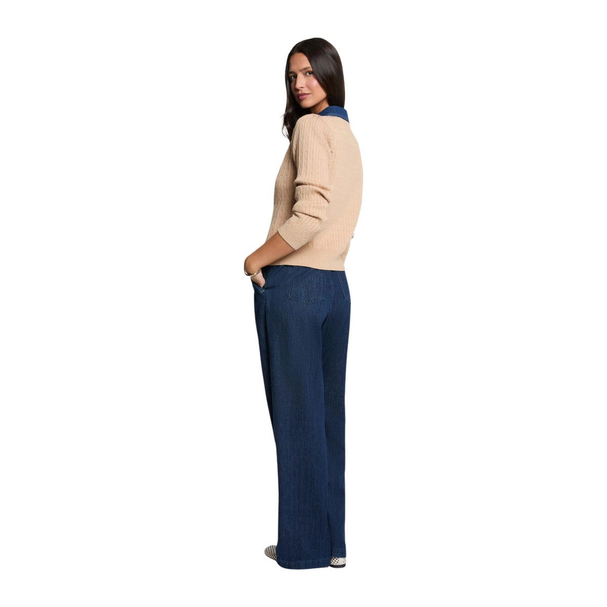 Morgan — Women’s beige sweater — view 4