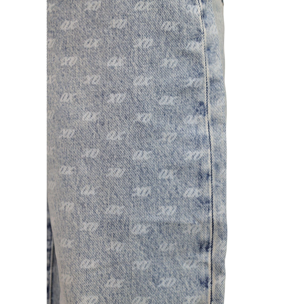 Armani Exchange — Jean droit bleu en coton femme — vue 4