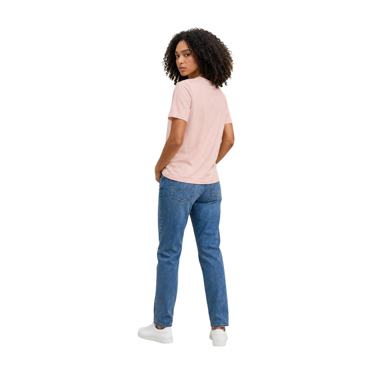 Calvin Klein Jeans — Roze T-shirt voor dames — afbeelding 4