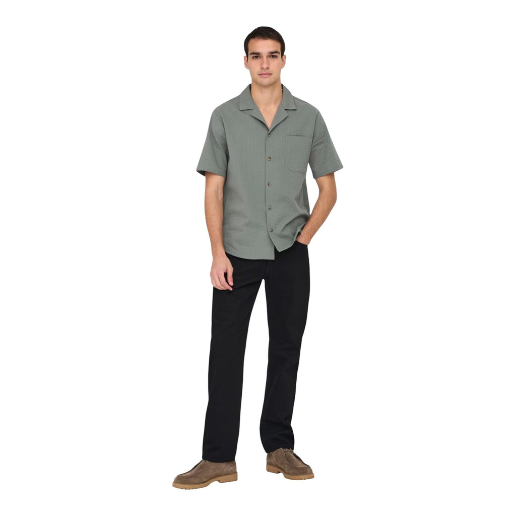 Only & Sons — Men's short-sleeved Eye shirt — view 4