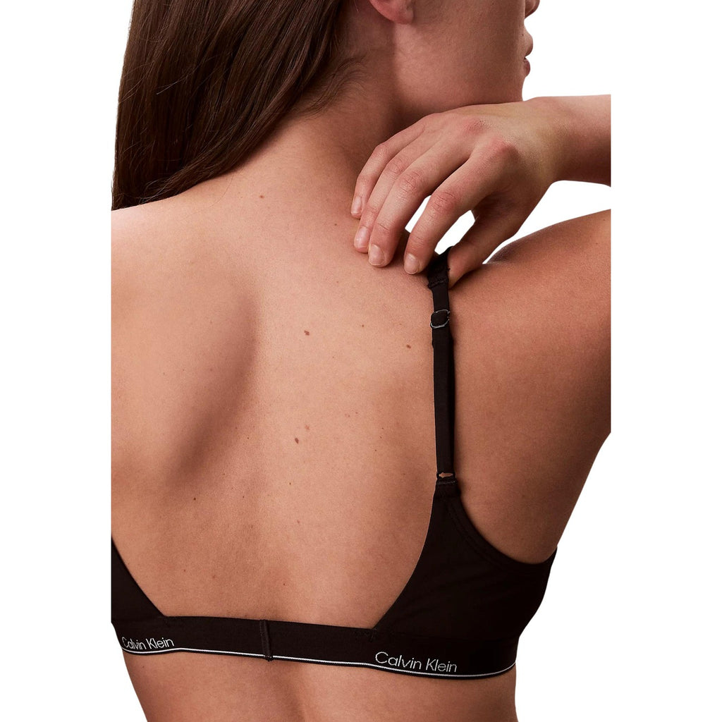 Calvin Klein Jeans — Women's black HALTER BRALETTE swimsuit — view 4