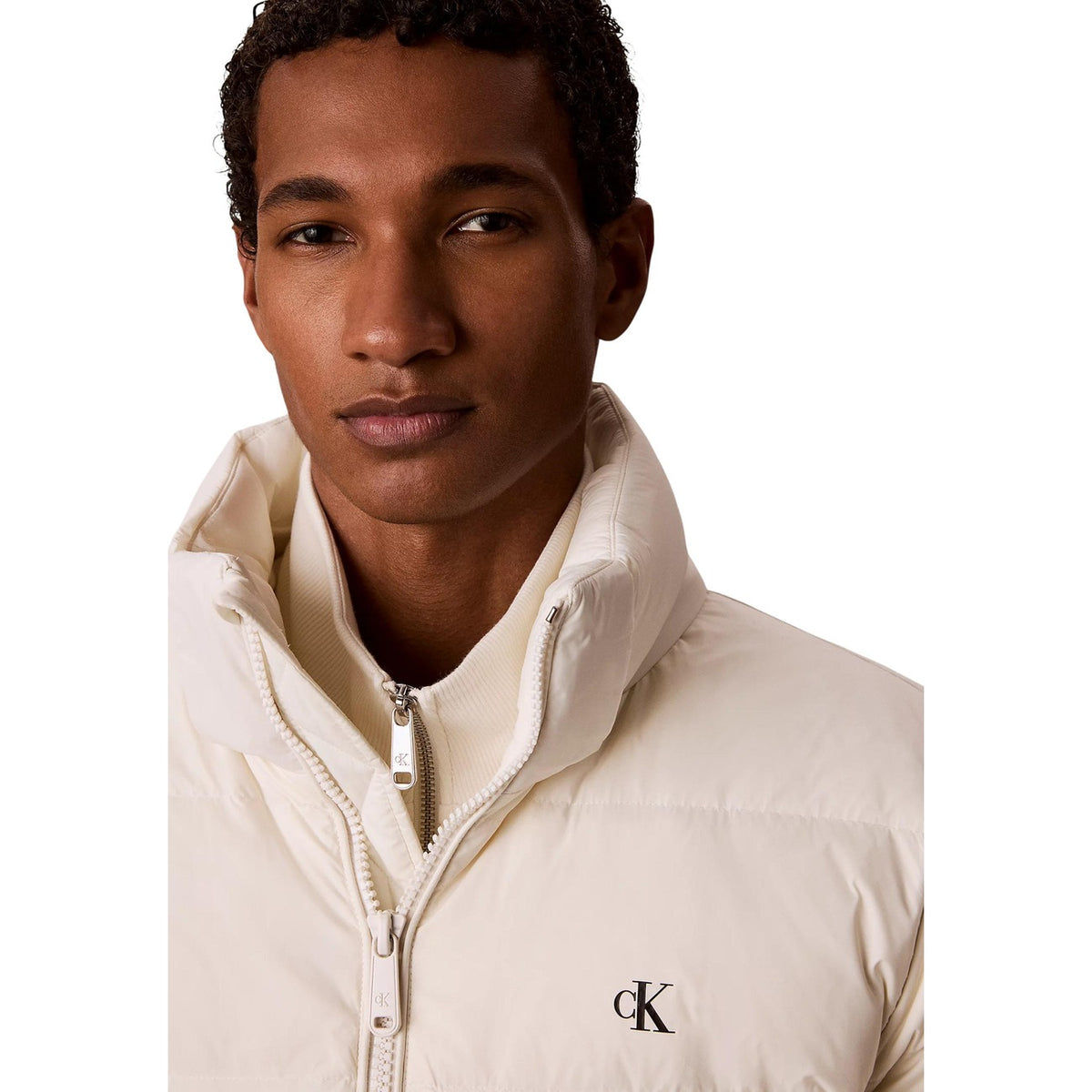 Calvin Klein Jeans — Wit herenjack met capuchon — afbeelding 5