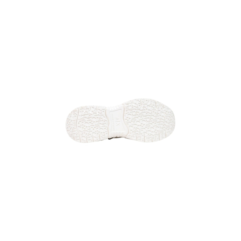 Armani Exchange — Baskets en cuir blanches femme — vue 5