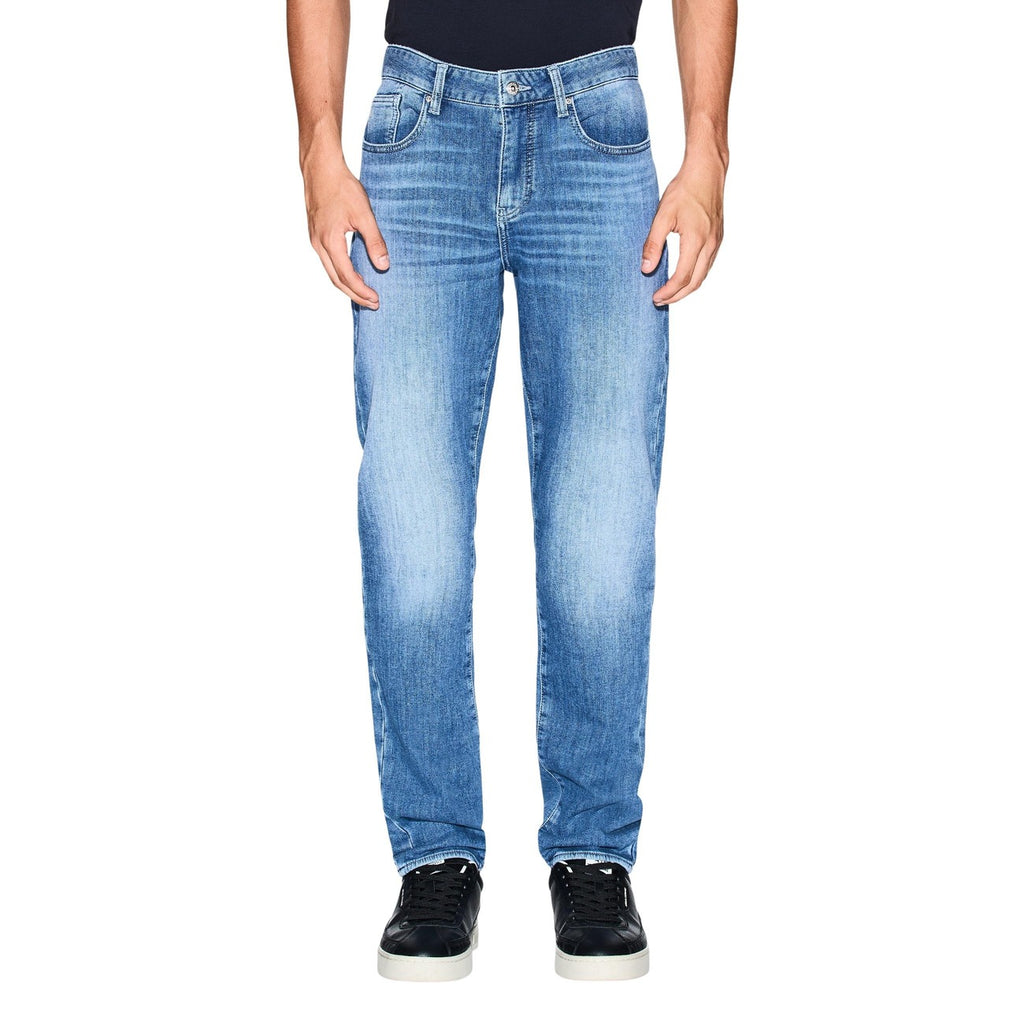 Armani Exchange — Blaue Stretch-Jeans XM000070 Herren