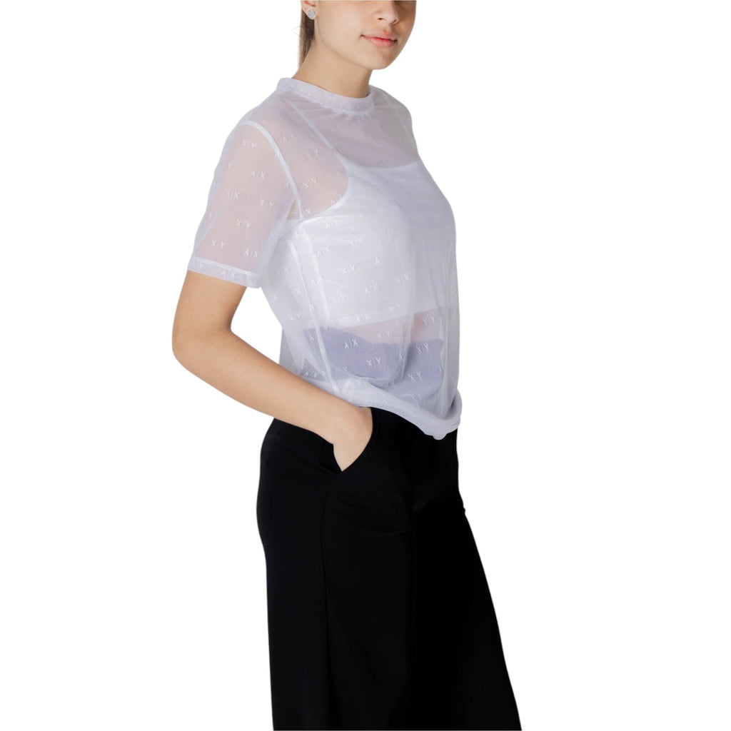 Armani Exchange — Stretch top XW000533 white woman — view 4
