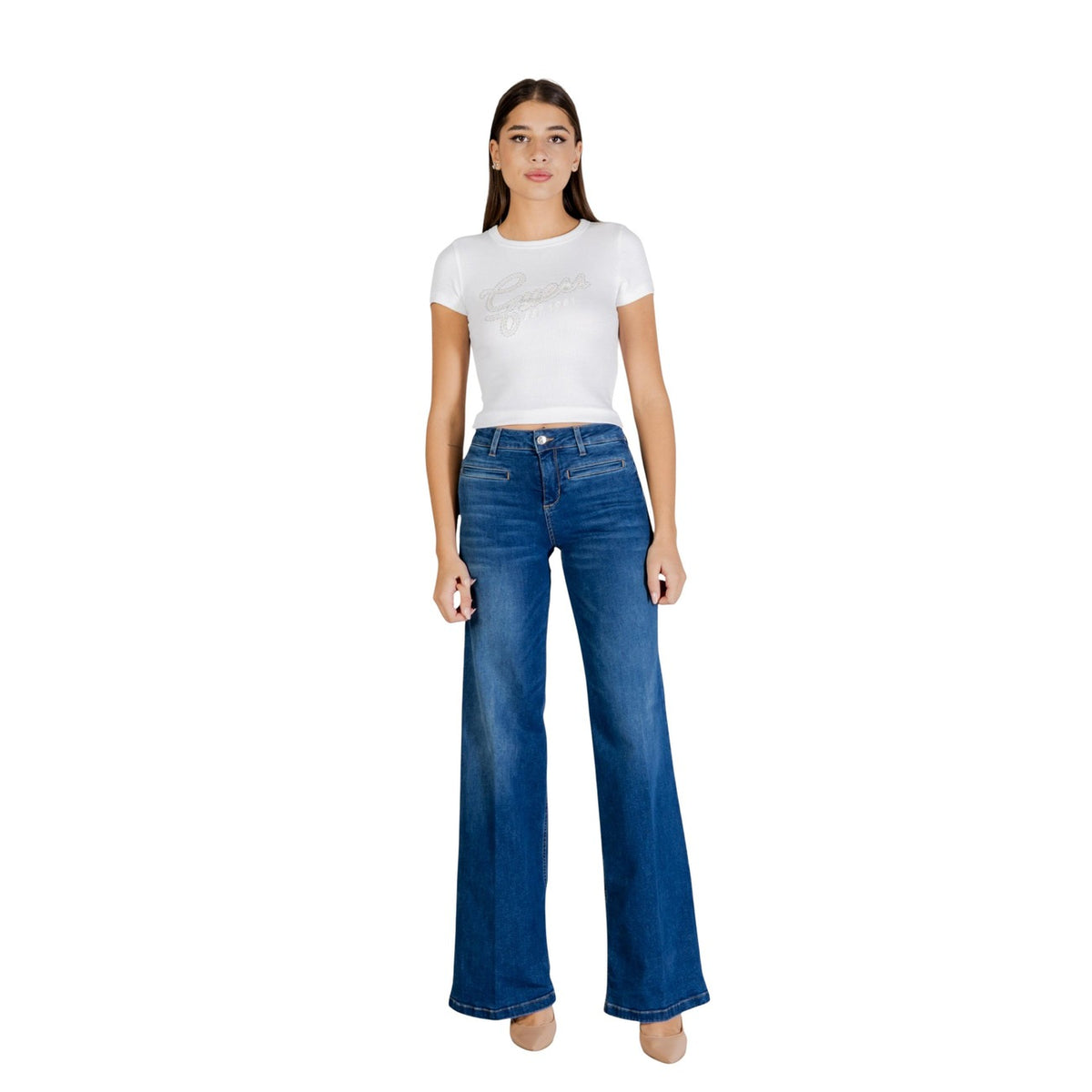 Liu Jo — Blue pants ref. ECS B.UP PARFAIT FLARE H.W. woman — view 5