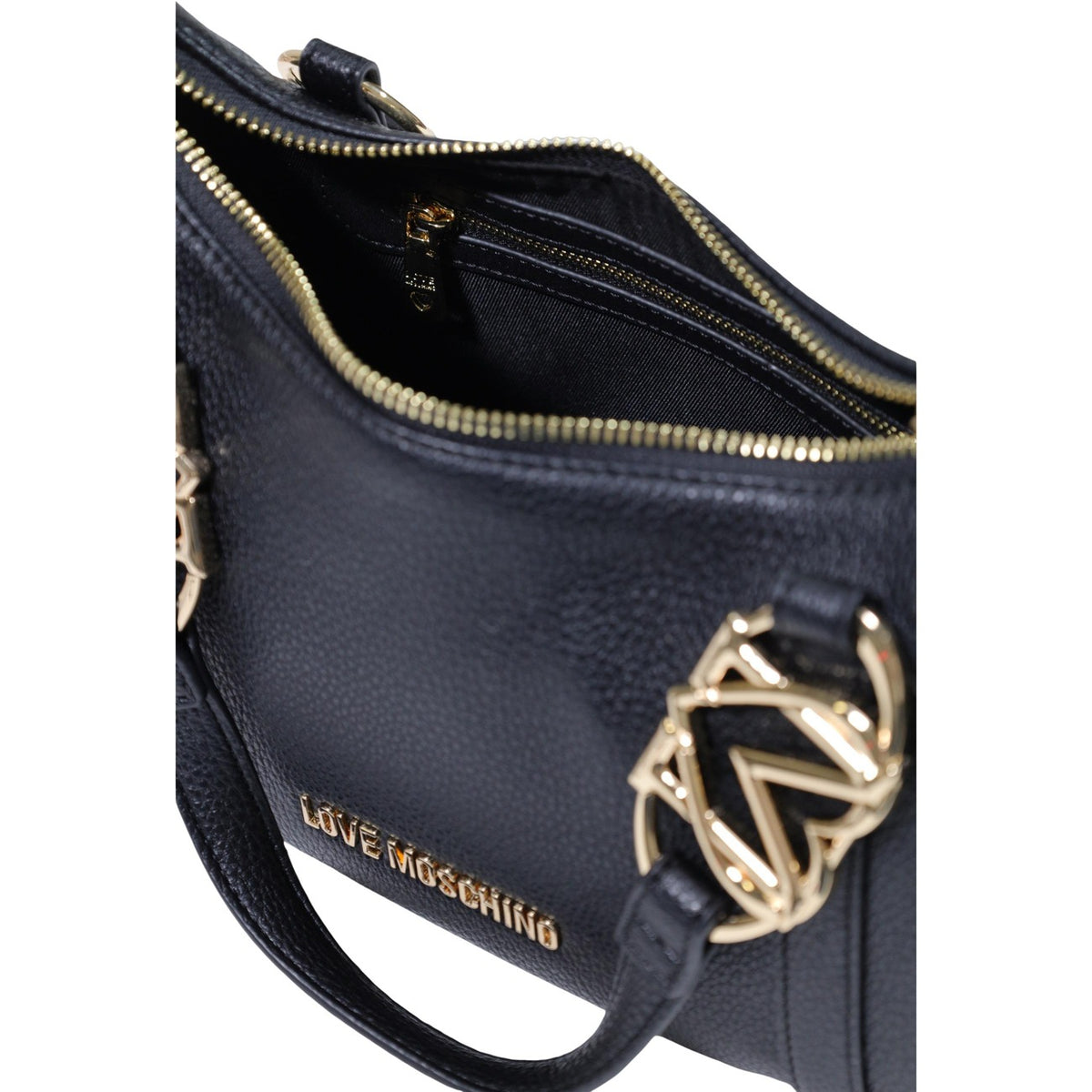 Love Moschino — Women's black shoulder bag 27 × 16 × 13 cm — view 5