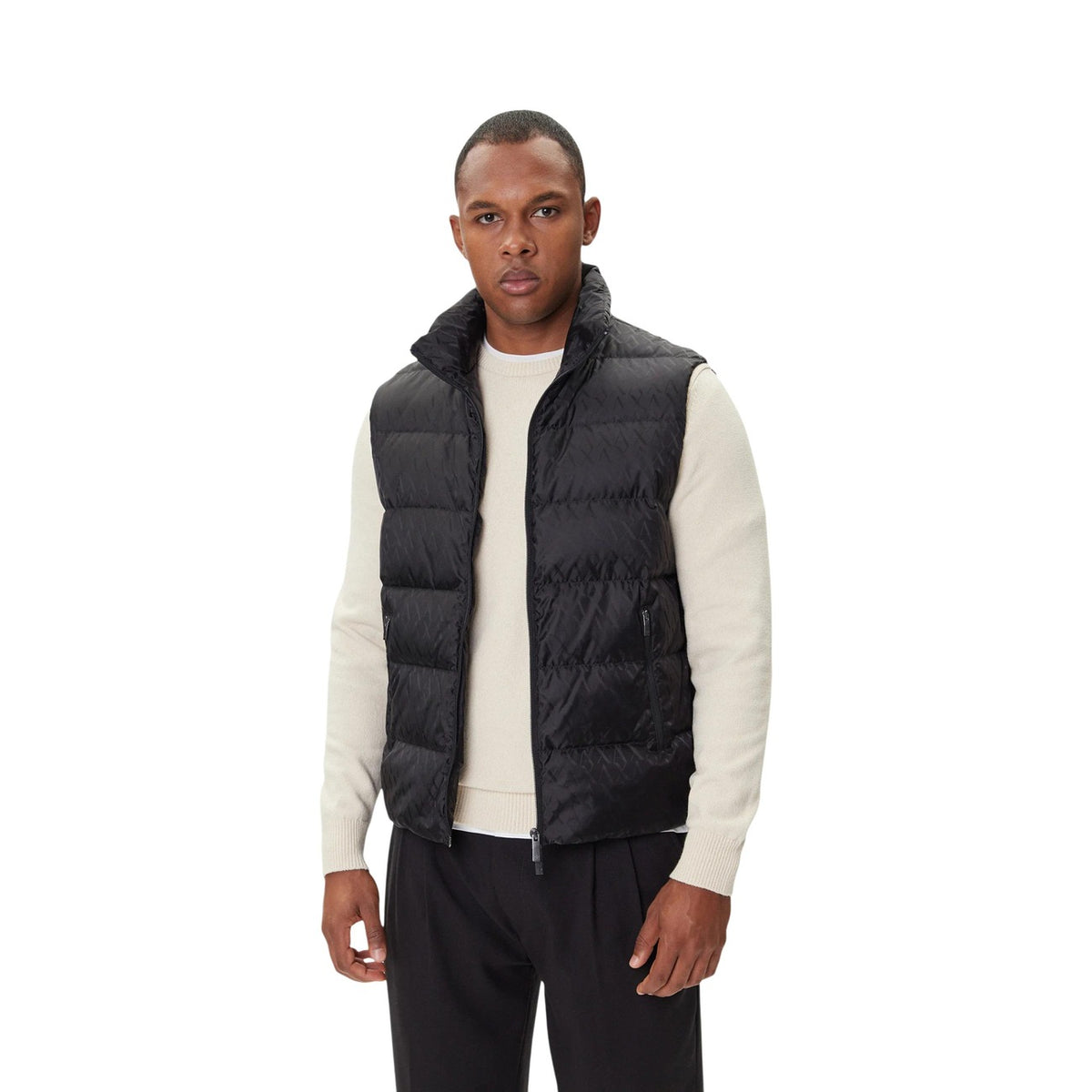 Armani Exchange — Gilet matelassé XM001581 noir homme