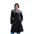 Desigual — Hybride trenchcoat voor dames zwart