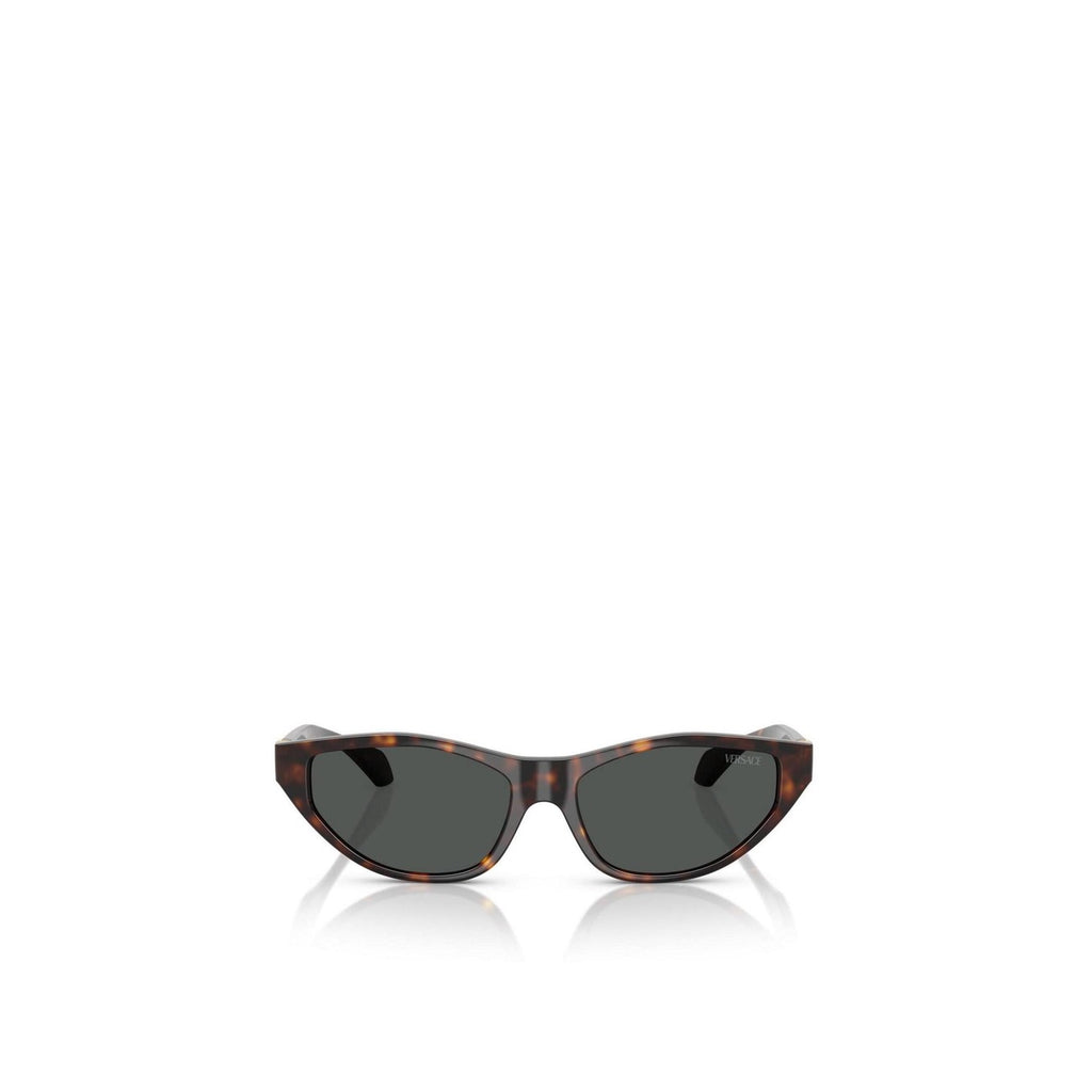 Versace — Cat-eye zonnebril van bruin metaal voor dames — afbeelding 5