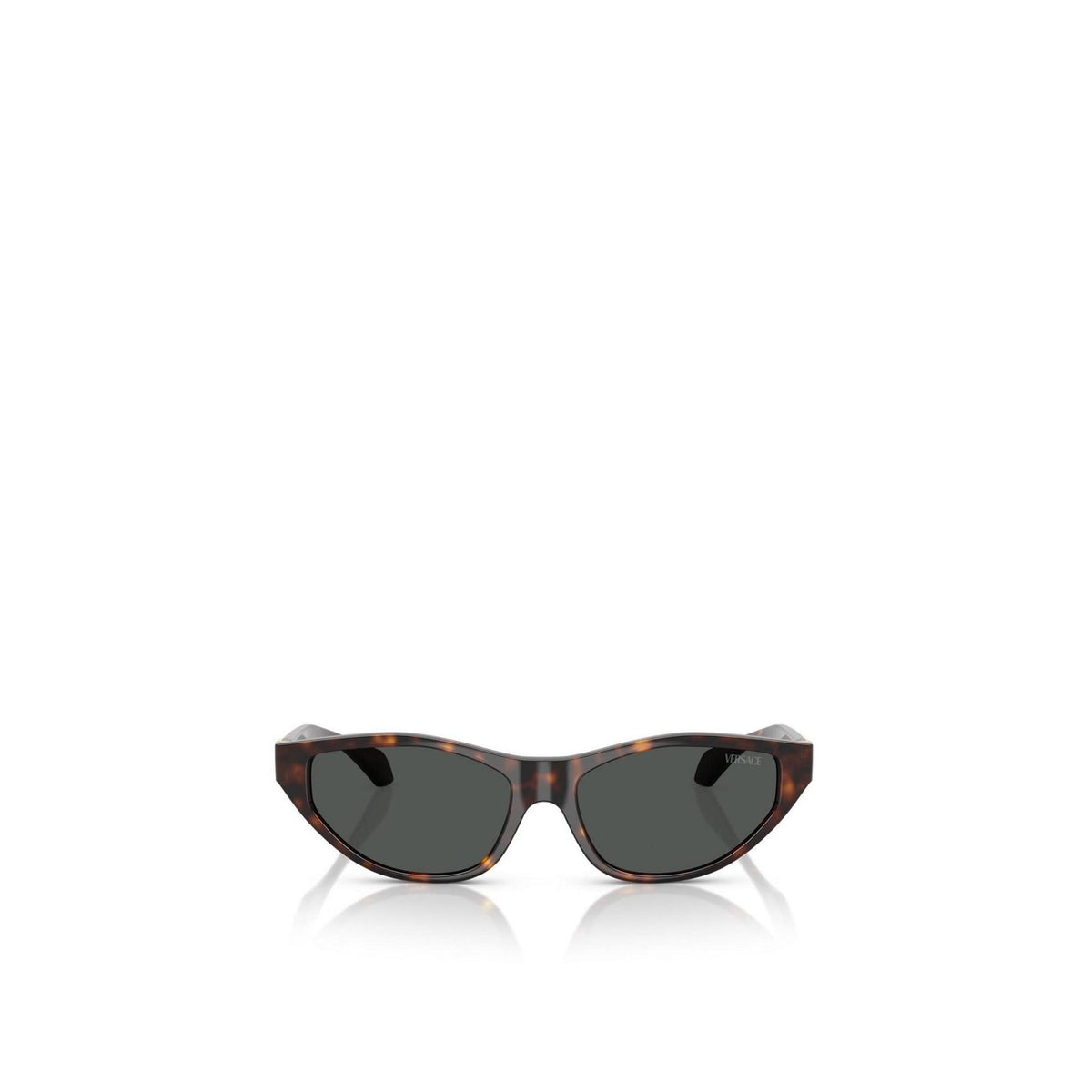 Versace — Lunettes de soleil œil-de-chat en métal marron femme — vue 5
