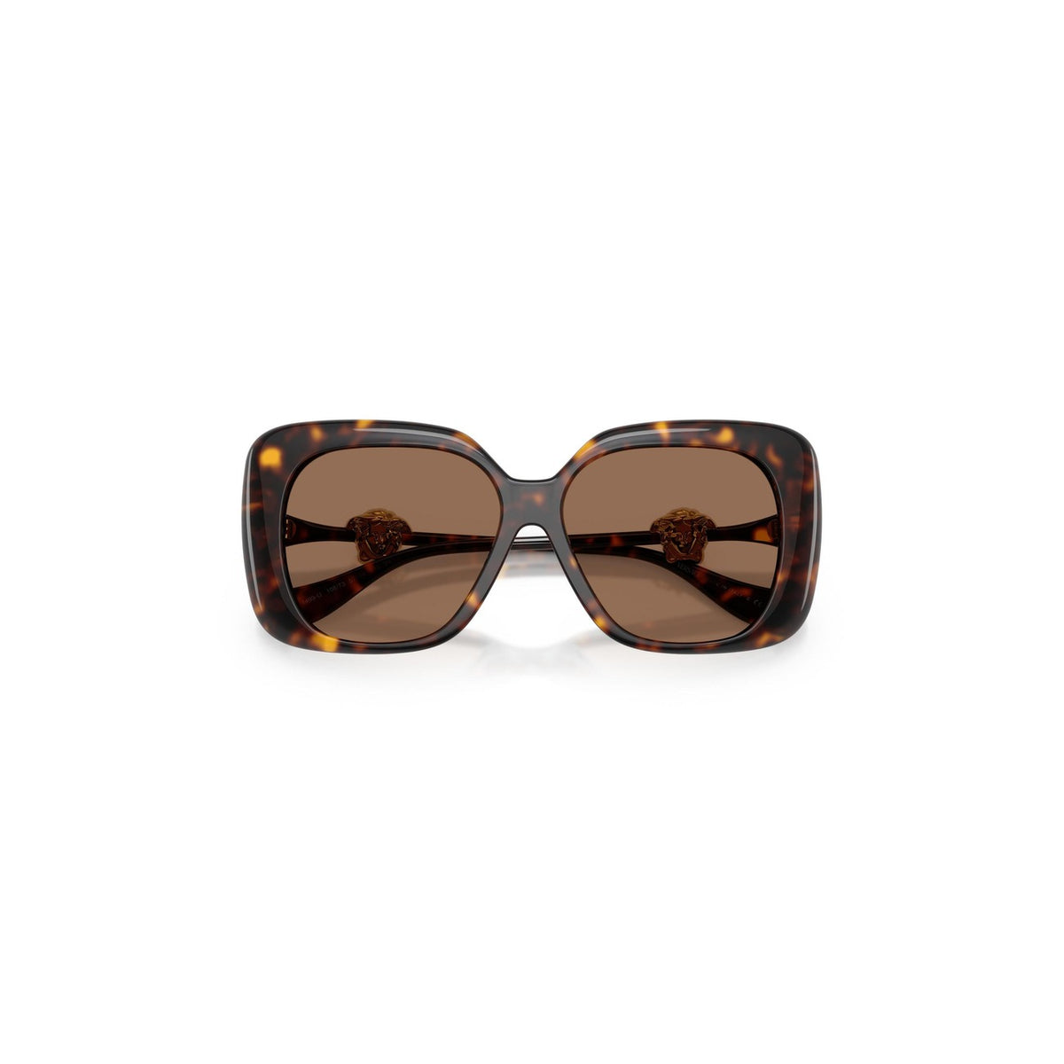 Versace — Lunettes de soleil carrées marron femme — vue 5