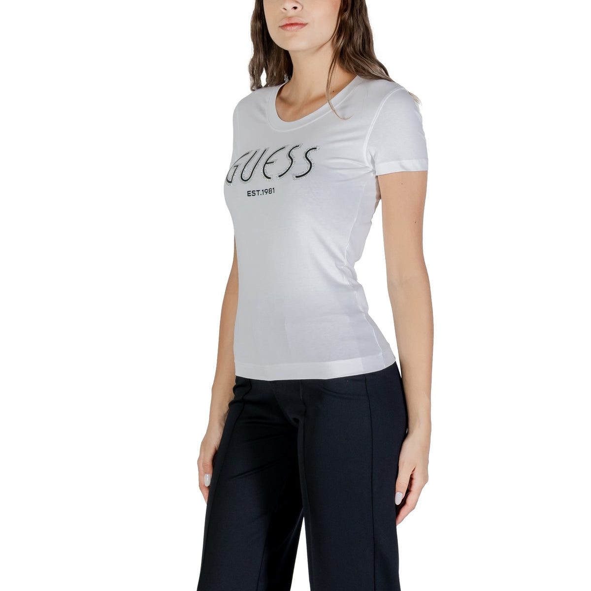 Guess — T-shirt dames wit logo W5YI05 J1314 — afbeelding 4