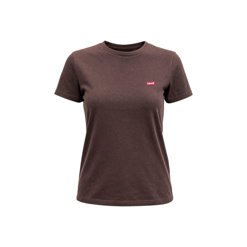 Levi’s — Women’s brown classic collar t-shirt — view 4