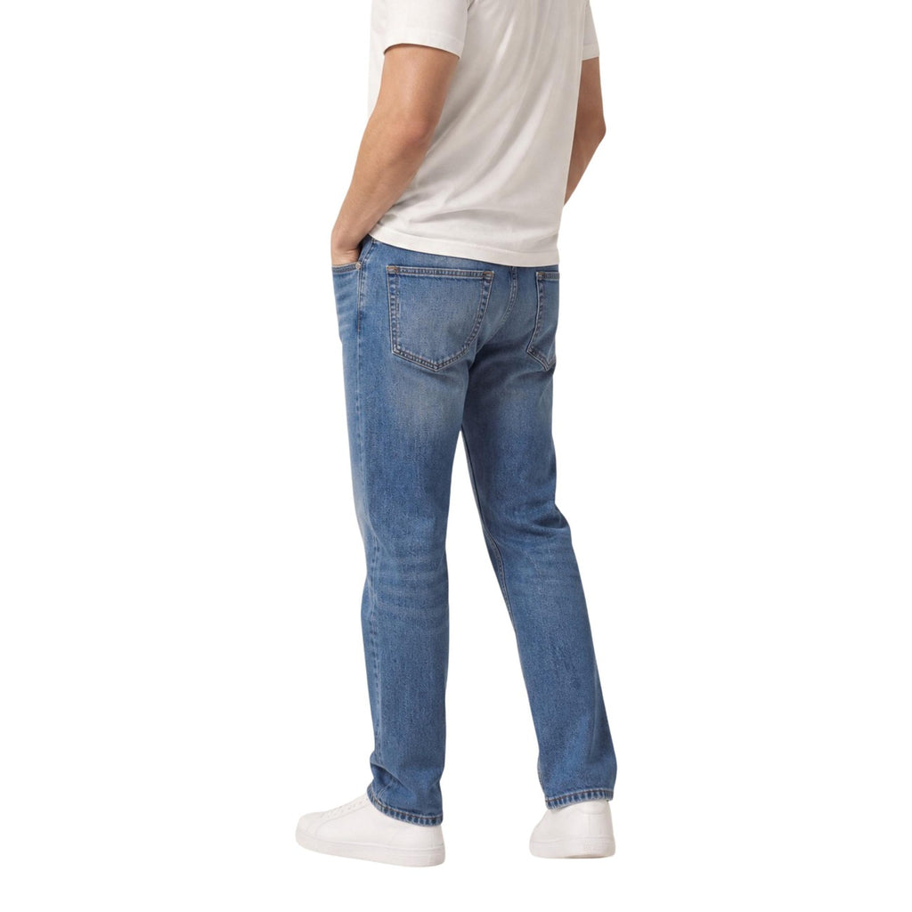Tommy Jeans — Blue stretch cotton jeans with pockets for men — view 4