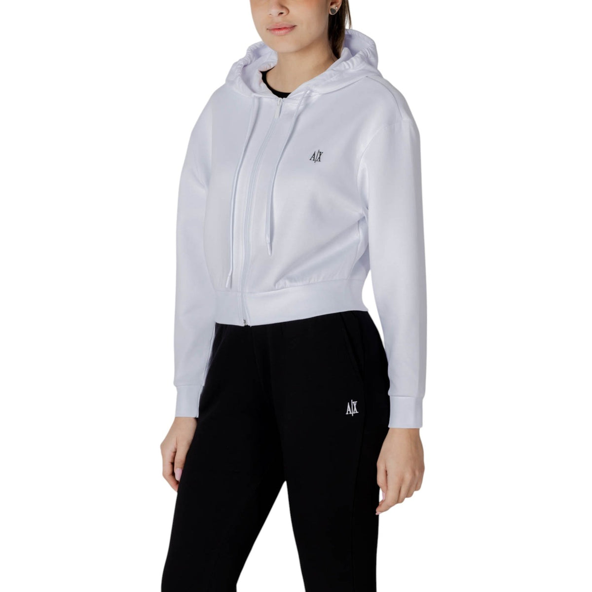 Armani Exchange — Sweatshirt XW000822 white woman — view 2