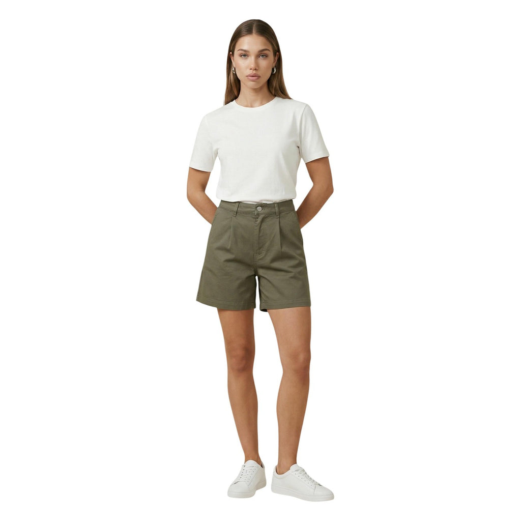 Jacqueline de Yong — Women’s green Emma shorts — view 5