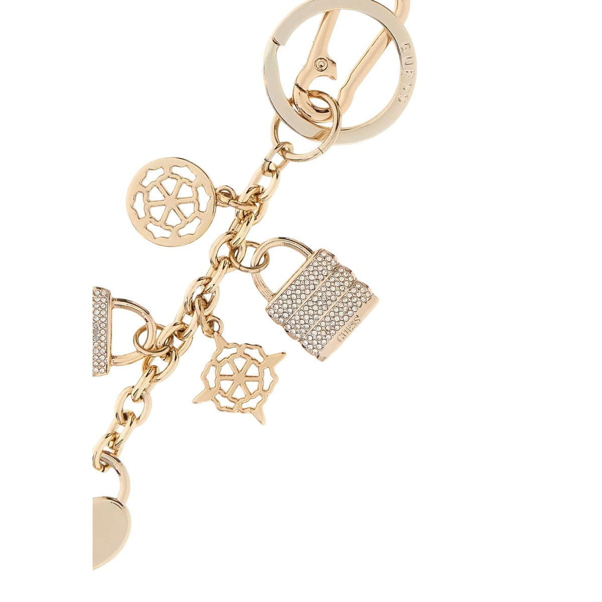 Guess — Women's Keyring keyring - gold color — view 3