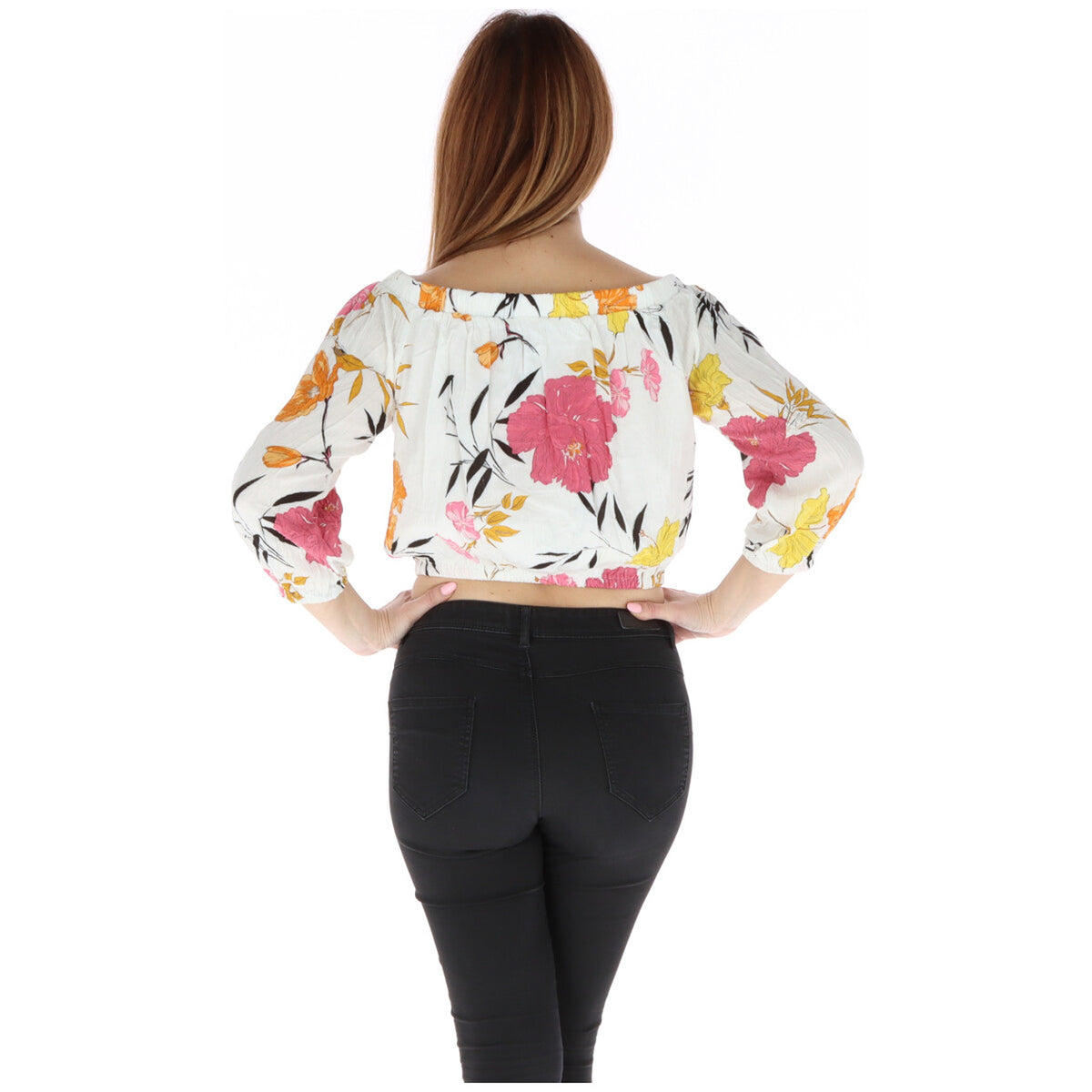 Guess — Top W91h82rbnz0 femme - coloris blanc — vue 3
