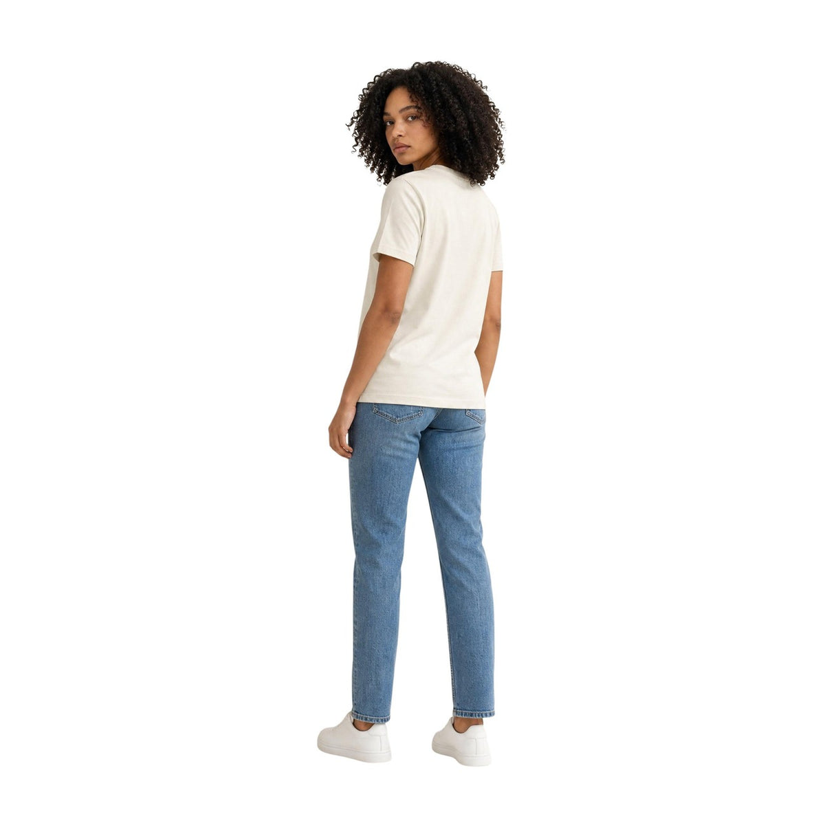 Calvin Klein Jeans — T-shirt blanc femme — vue 4