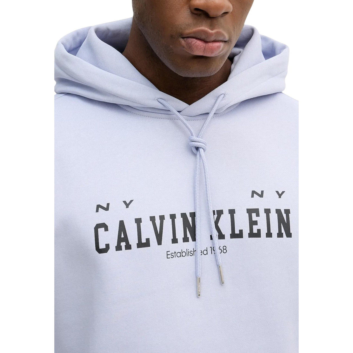 Calvin Klein Jeans — LV04RE251G lilac hoodie for men — view 4