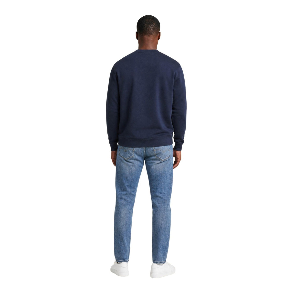 Calvin Klein Jeans — Blauw sweatshirt met print voor heren — afbeelding 2