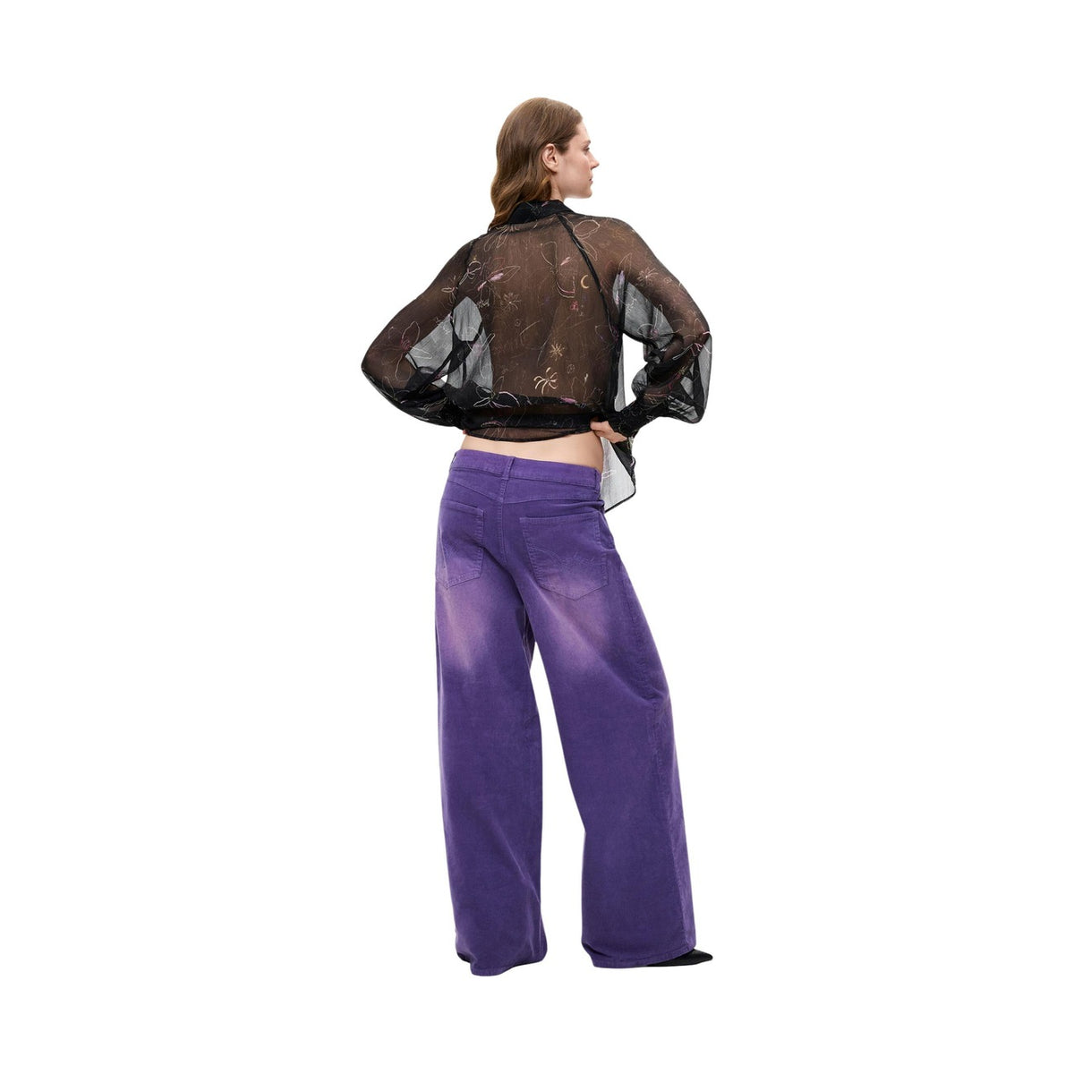 Desigual — Pantalon Ref Porly violet femme — vue 3