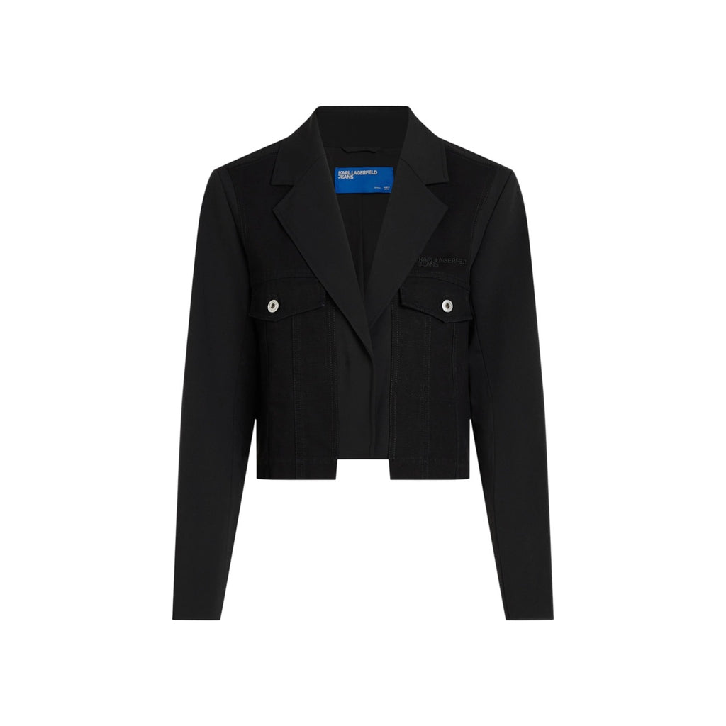 Karl Lagerfeld Jeans – Schwarze Damenjacke — Ansicht 5