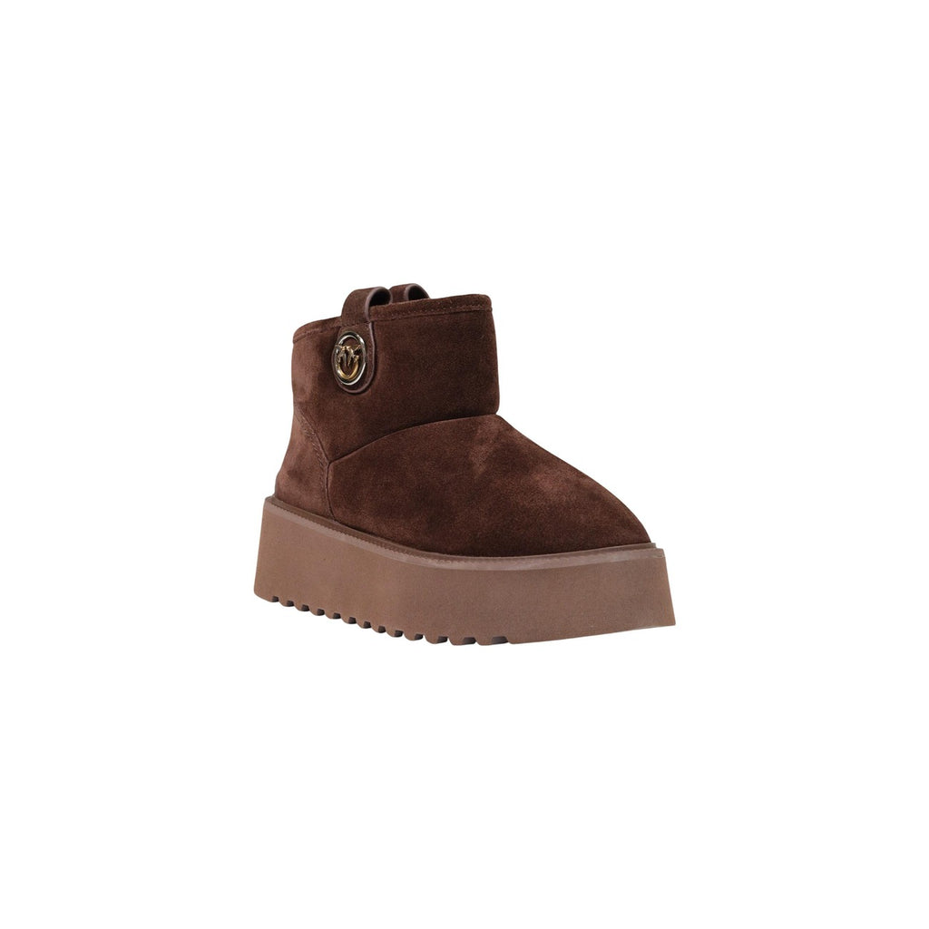 Pinko — Martina 08 boots in brown leather for women — view 2