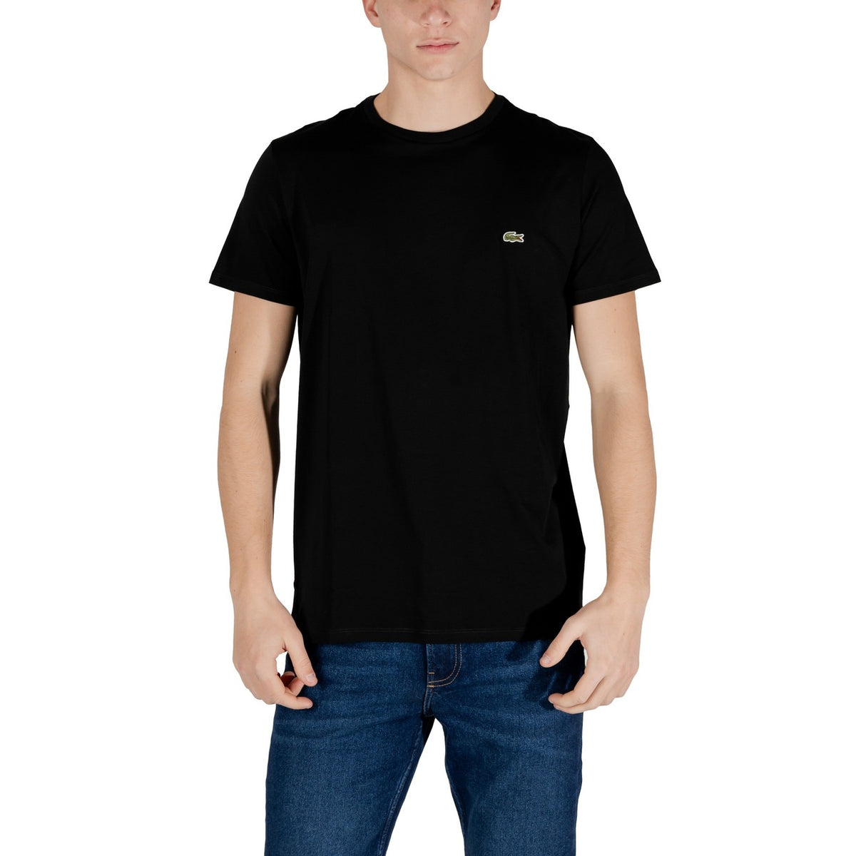 Lacoste — T-shirt Pima TH6709 homme — Noir