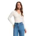 Morgan — Pull beige femme