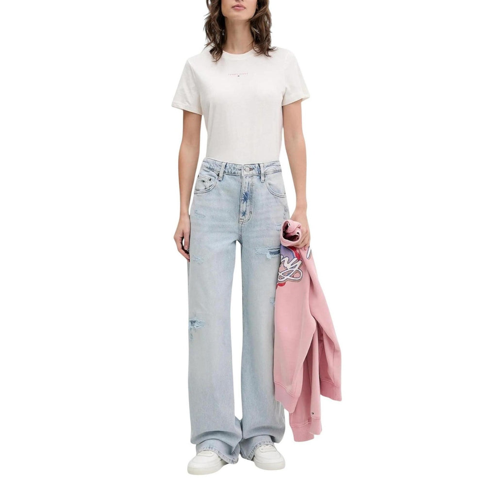 Tommy Jeans — Women's azure blue stretch cotton jeans DW0DW22139 — view 3