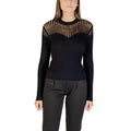 Morgan — Pull col rond noir femme