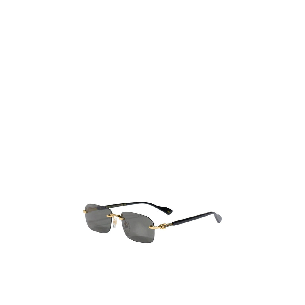 Gucci — Sonnenbrille aus goldfarbenem Metall 56 mm für Herren — Ansicht 4