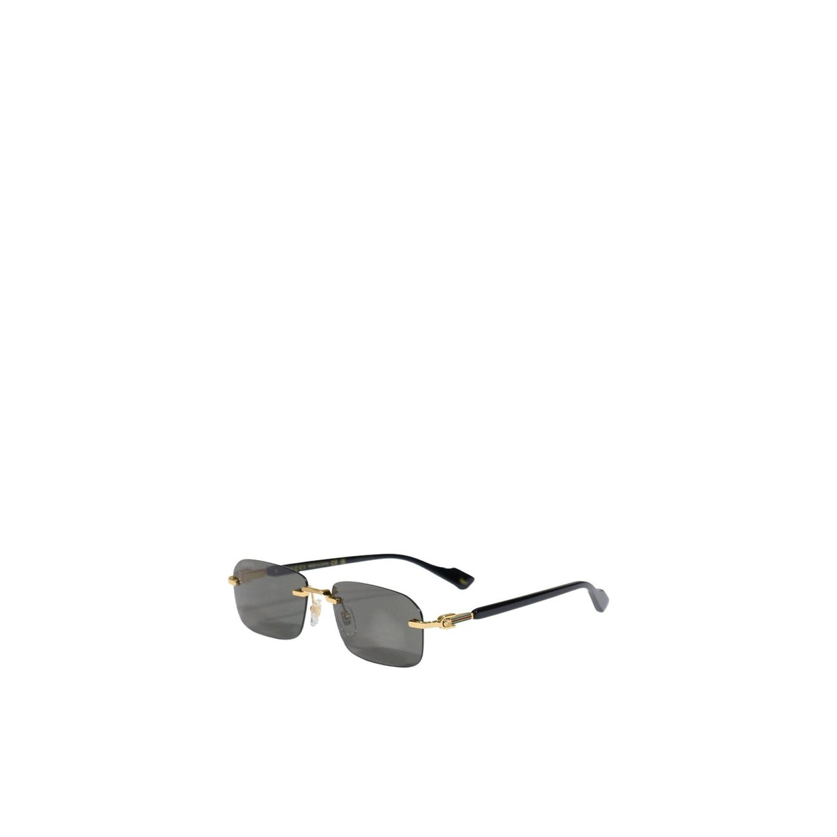 Gucci — Lunettes de soleil en métal doré 56 mm homme — vue 4