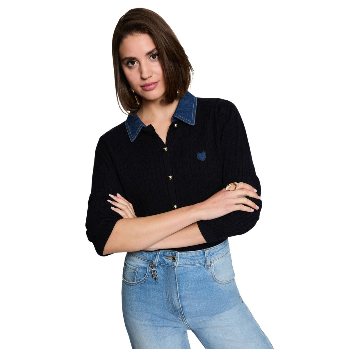 Morgan — Women’s black sweater