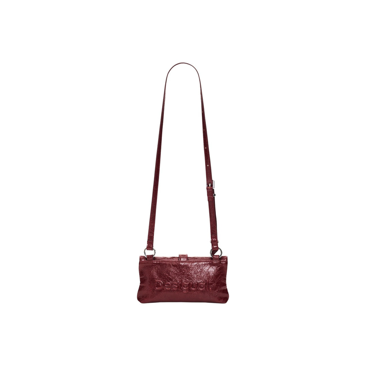 Desigual — Mone Half Logo Clutch Mi Damen-Geldbörse rot — Ansicht 4