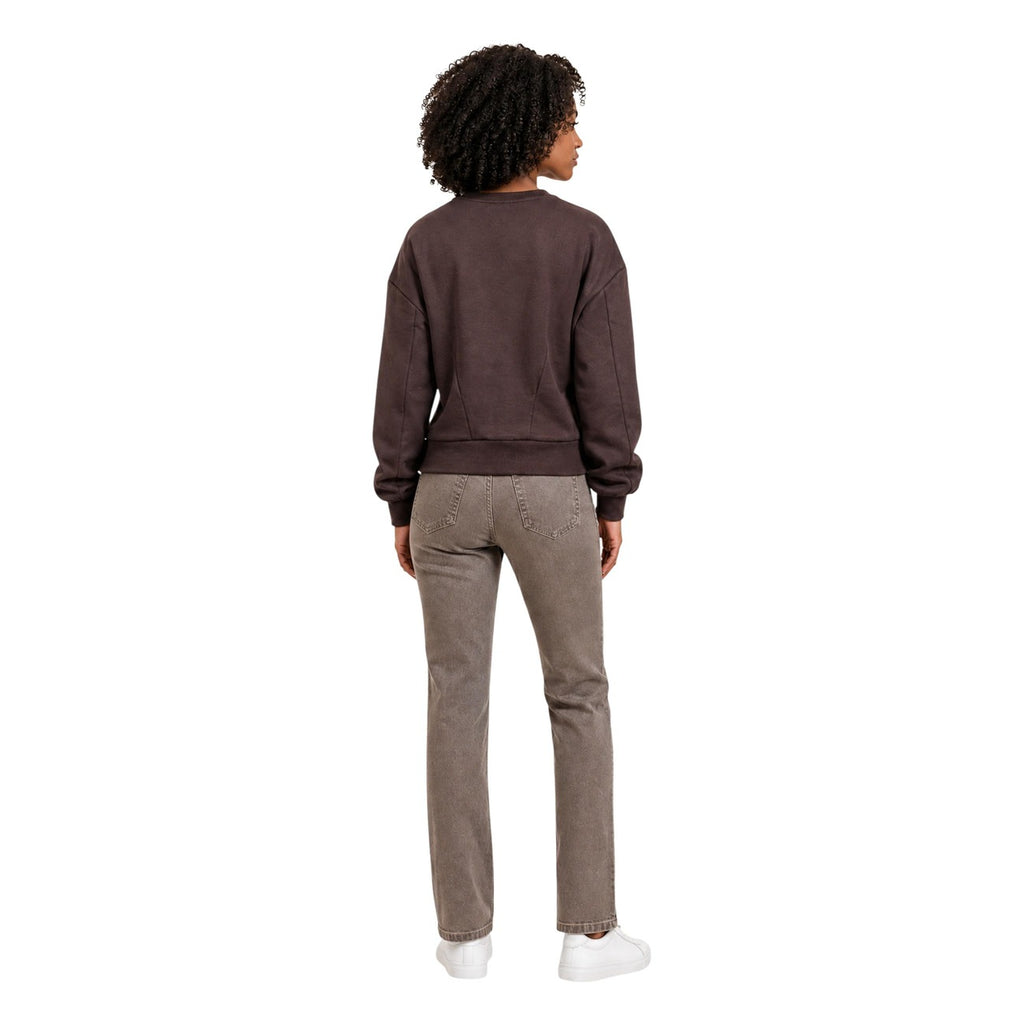 Armani Exchange — Women’s brown stretch sweatshirt — view 4