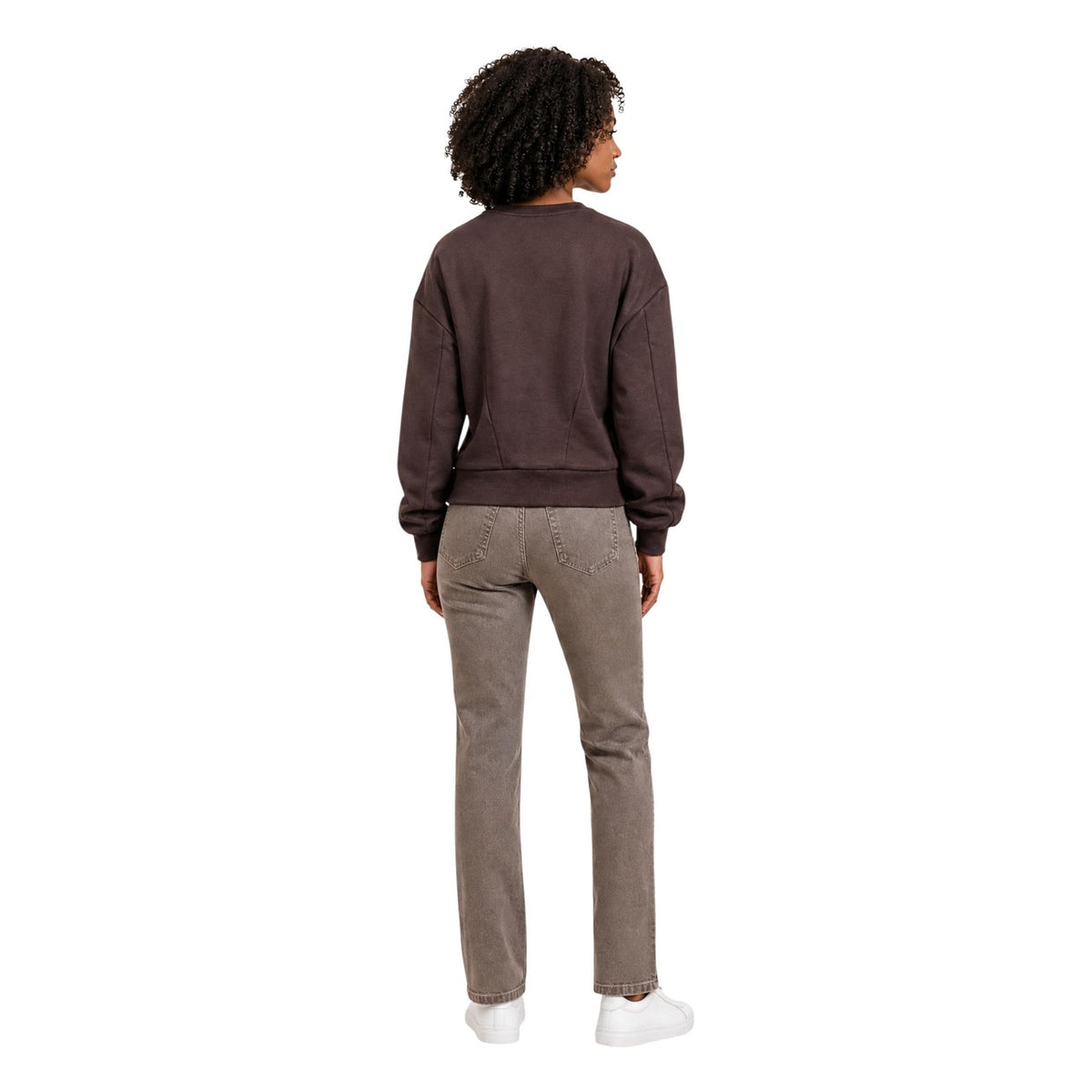 Armani Exchange — Sweat stretch marron femme — vue 4